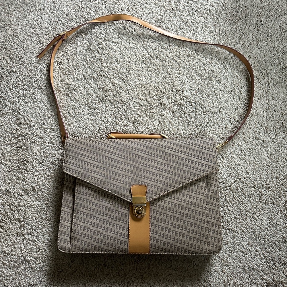 vintage Document Bag Briefcase Hand Bag Tote Bag Business bag
